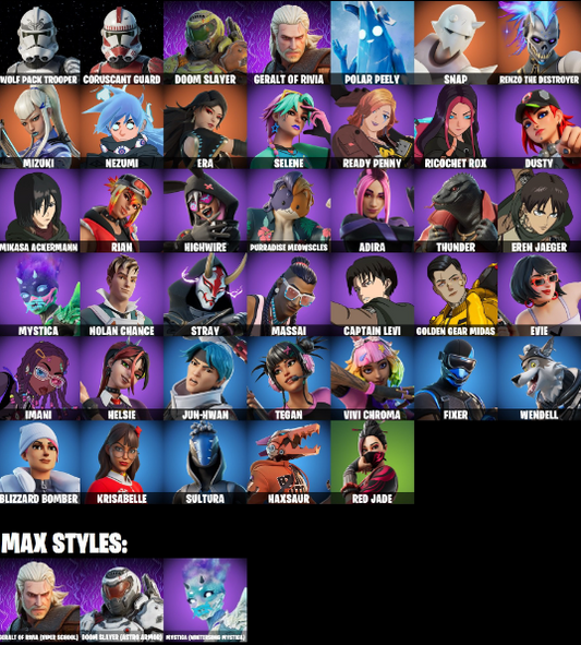 FORTNITE ACCOUNT WITH +40 SKINS (ALL PLATFORMS)