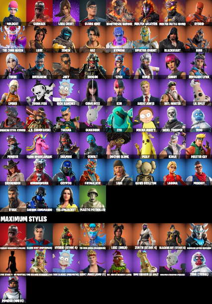 FORTNITE ACCOUNT WITH WILDCAT +60 SKINS (ALL PLATFORMS)